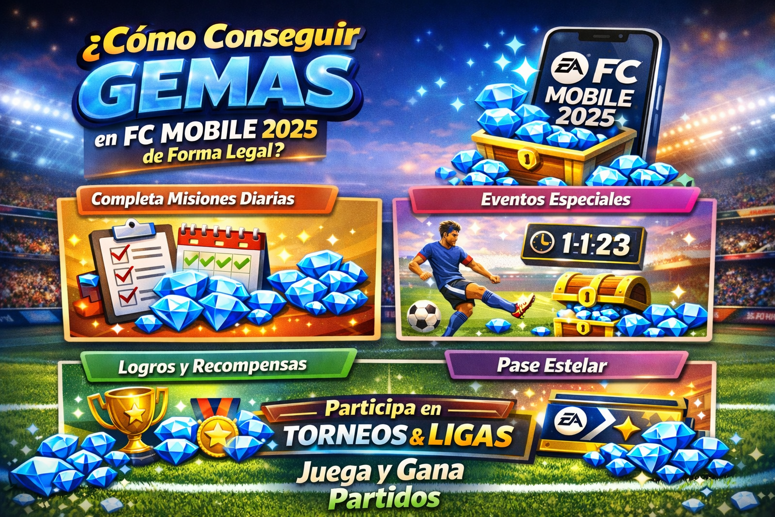 Cómo conseguir gemas en FC Mobile 2025